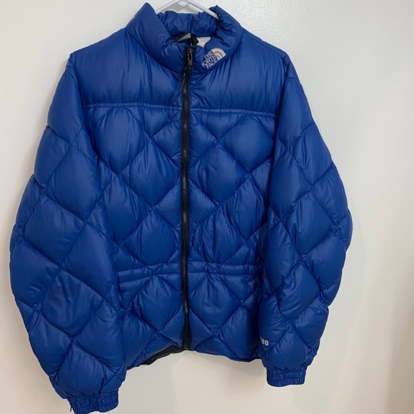 Blue, The North Face puffer jacket quilted pattern - Picture 1 of 8